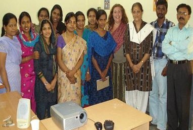 Women Studies Group with Usha Vt and Asun López-Varela at Pondicherry Uni. India